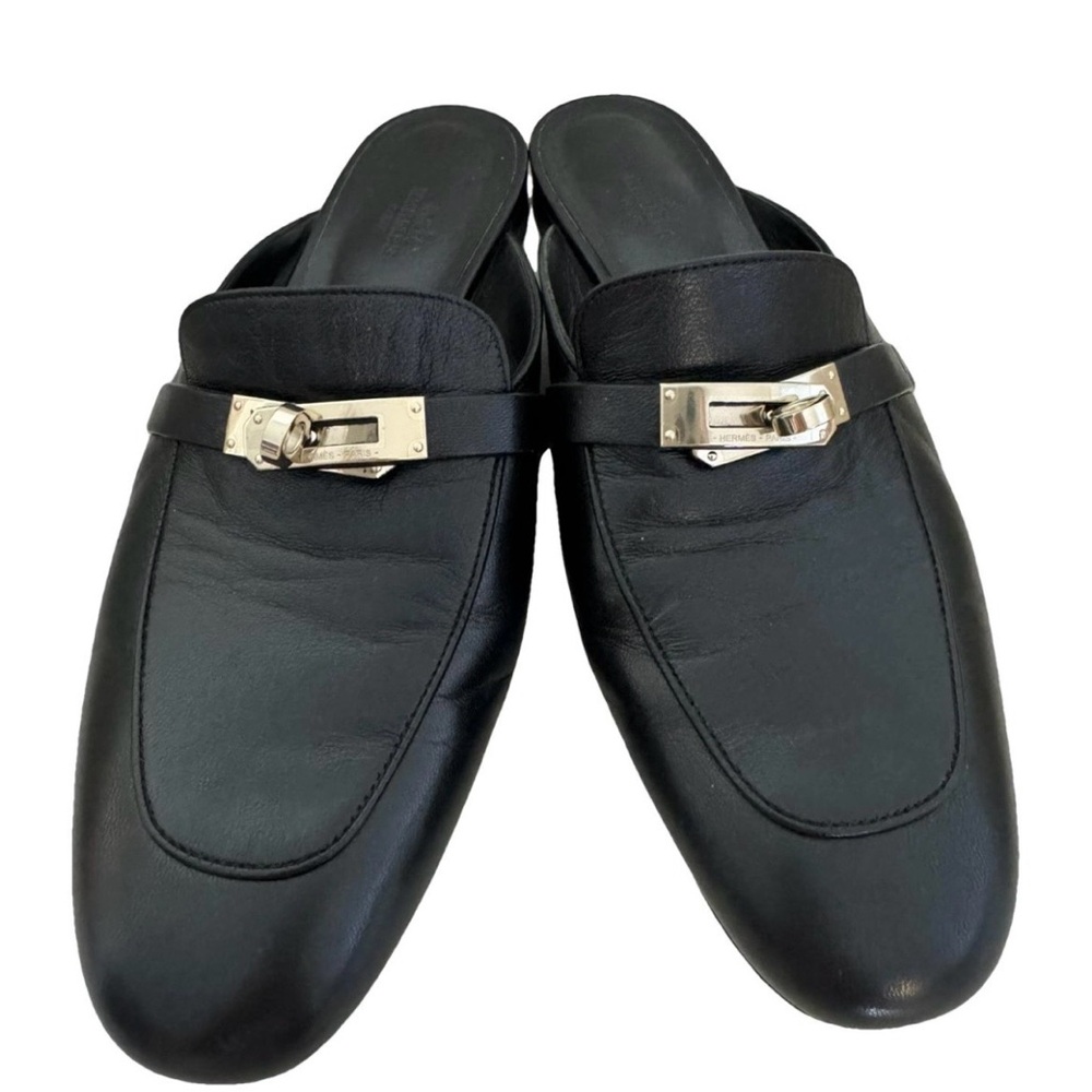 Hermes Oz Leather Mules